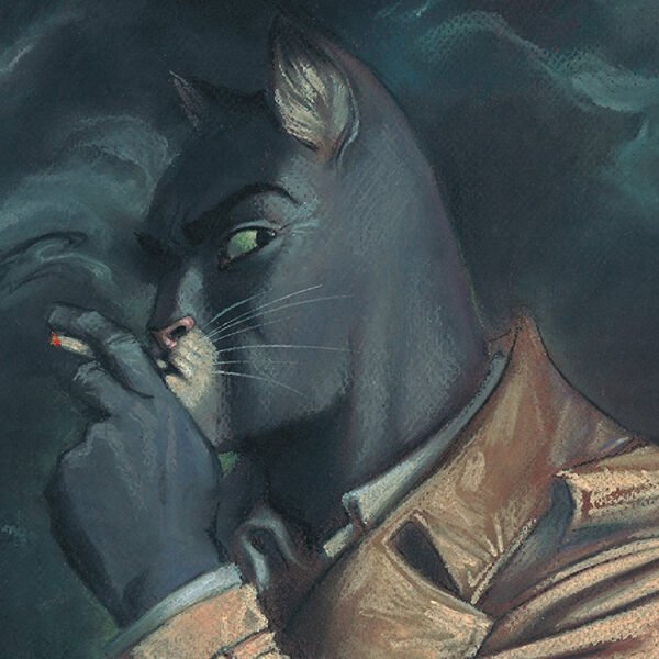 Smoking cat graphic novel Blacksad